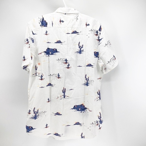 Goodthreads Men's Slim-Fit Short-Sleeve Printed Poplin Shirt desert landscape - Picture 8 of 8